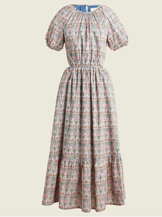 J. Crew Dresses & Skirts - J. Crew Crew Liberty Side Cutout Dress In Giorga Duke Print Size 8 Style# BG128
